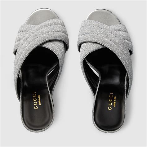 ovchiali donna gucci glitter risso|Glitter Gucci Sandals for Women .